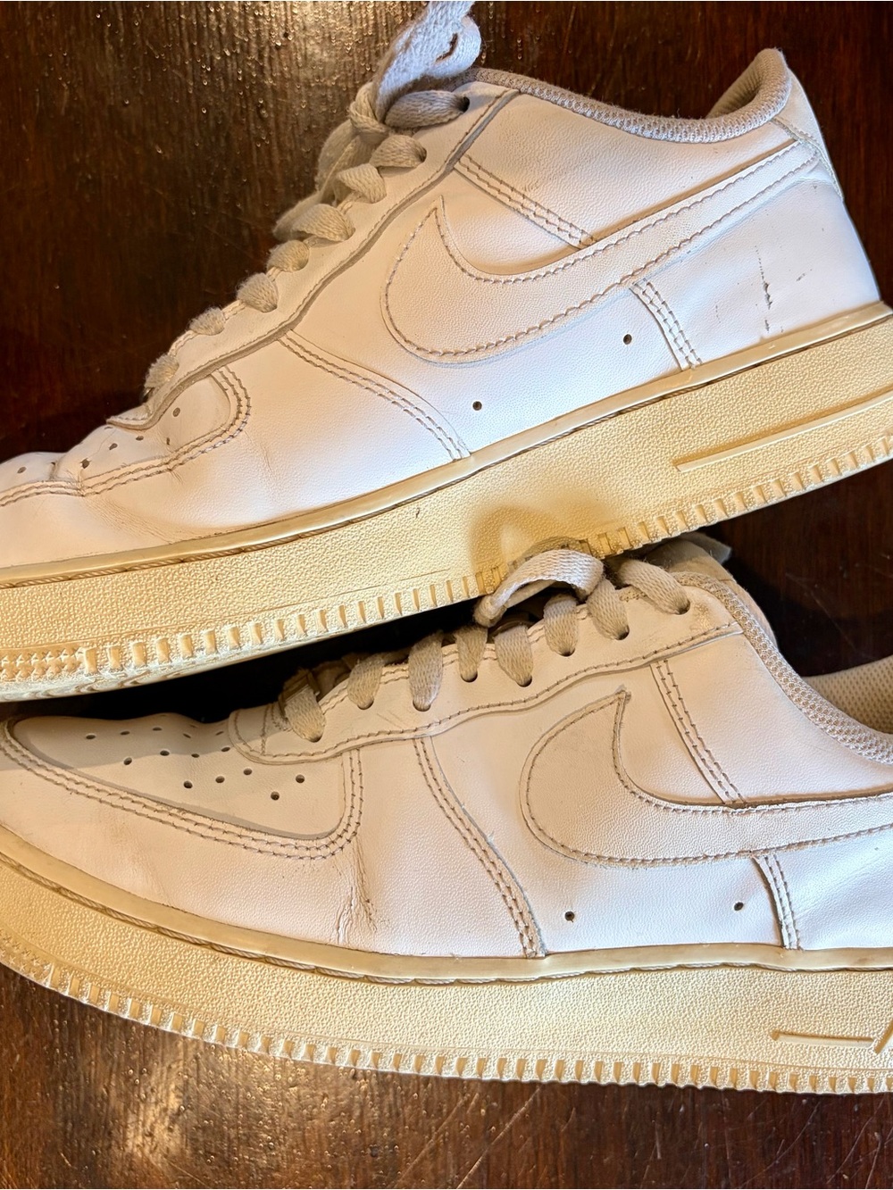 Nike Shoes Womens 8 Air Force One AF1 Low Sneakers
White Leather Lace Up Low Top